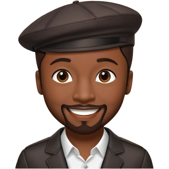 Teddy Riley with dark brown hair emoji