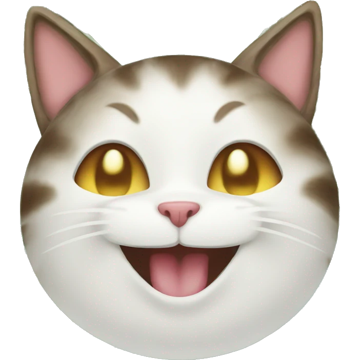 Coconut kitty happy emoji
