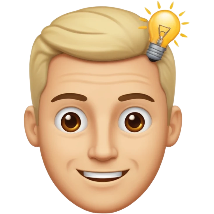 ligth man had an idea emoji