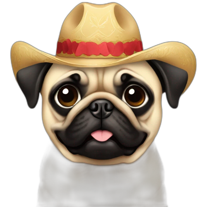 Pug mariachi emoji