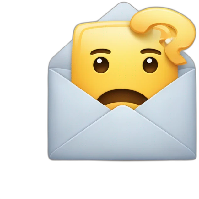 forgetting to attach something to an email emoji