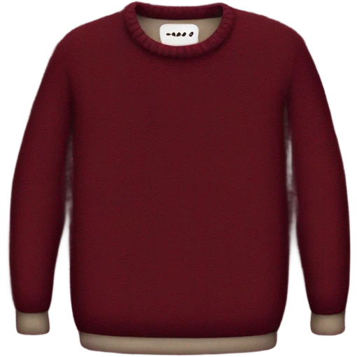 Burgundy sweater emoji