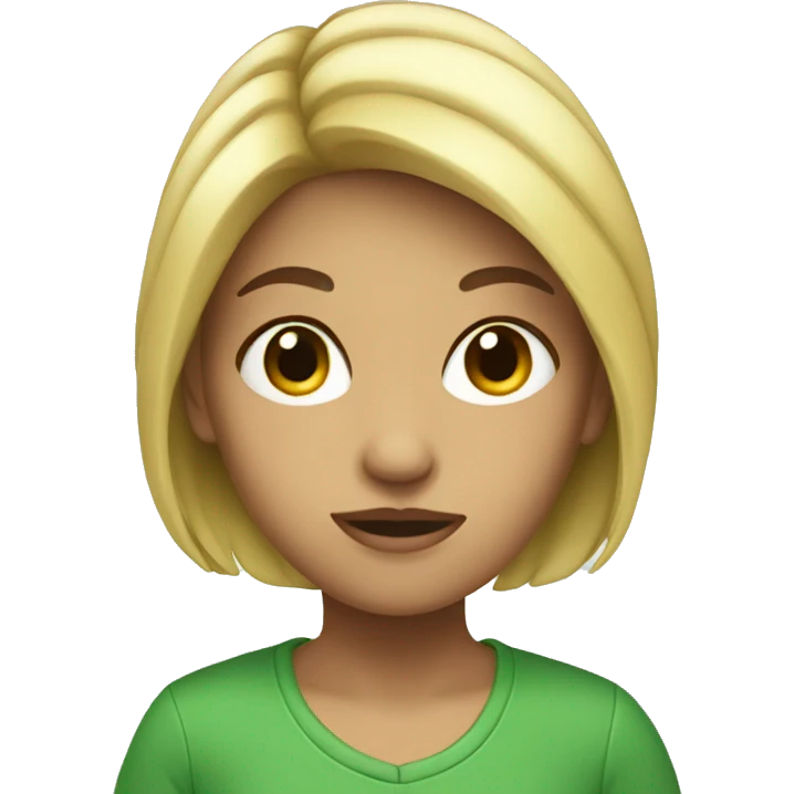 girl green parr emoji