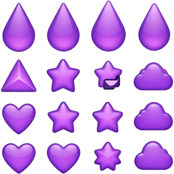 Cute purple things emoji