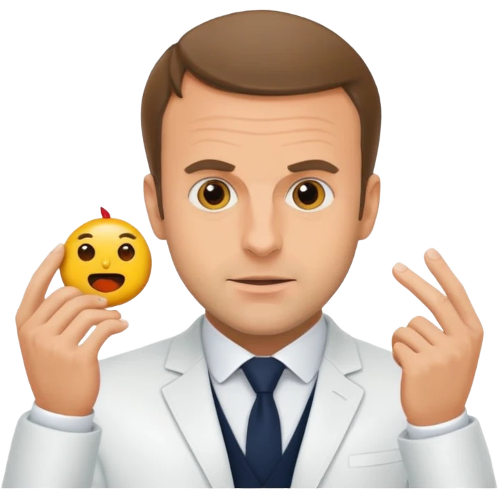 Macron entrain de faire caca emoji