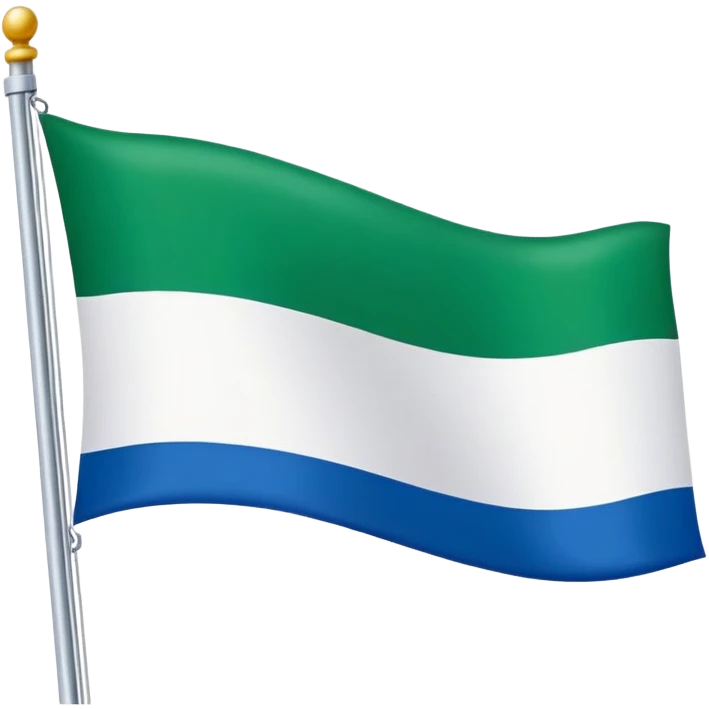 maak de molukse vlag. hij is horizontaal blauw wit groen rood emoji