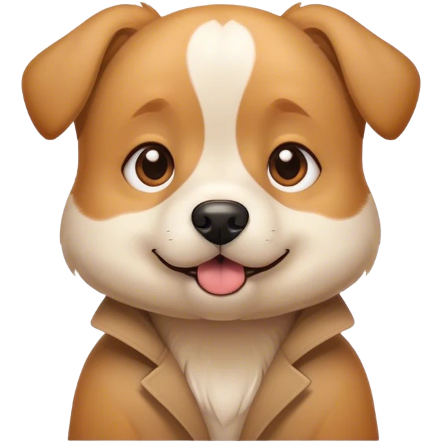 A dog super cute emoji