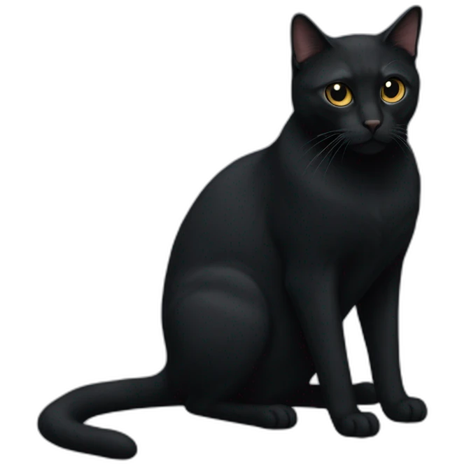 all-black-cat-body-notail emoji