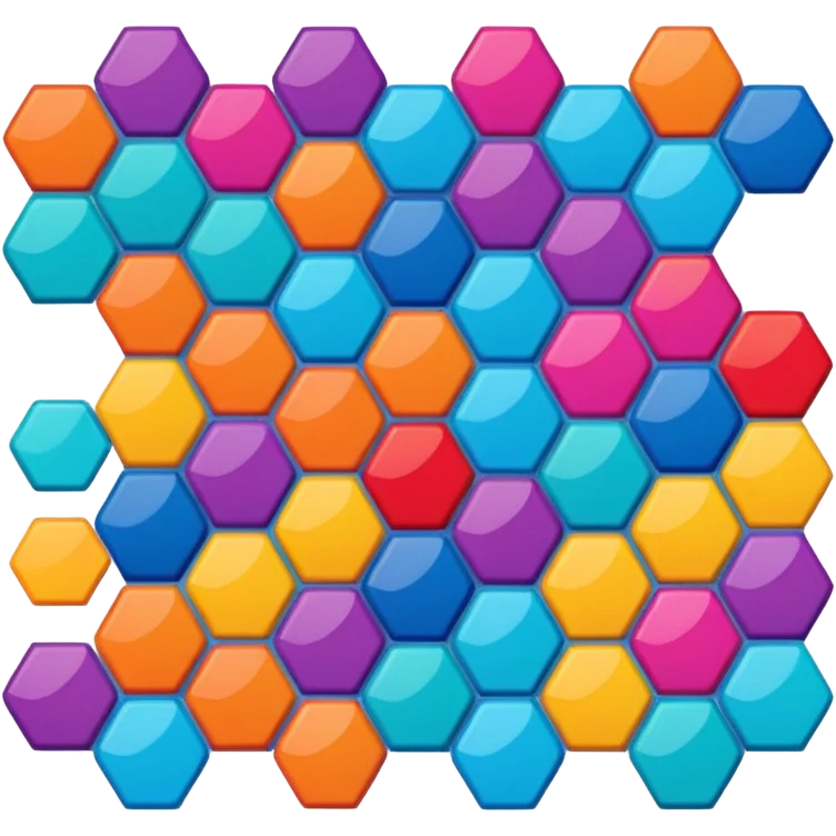 Block blast remix hexagon emoji