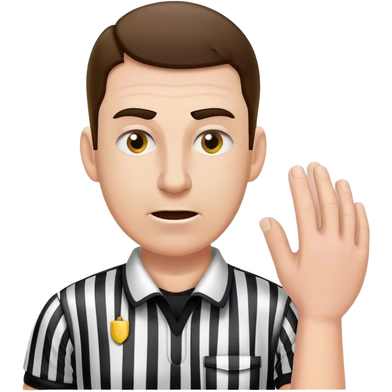Referee getting slapped emoji