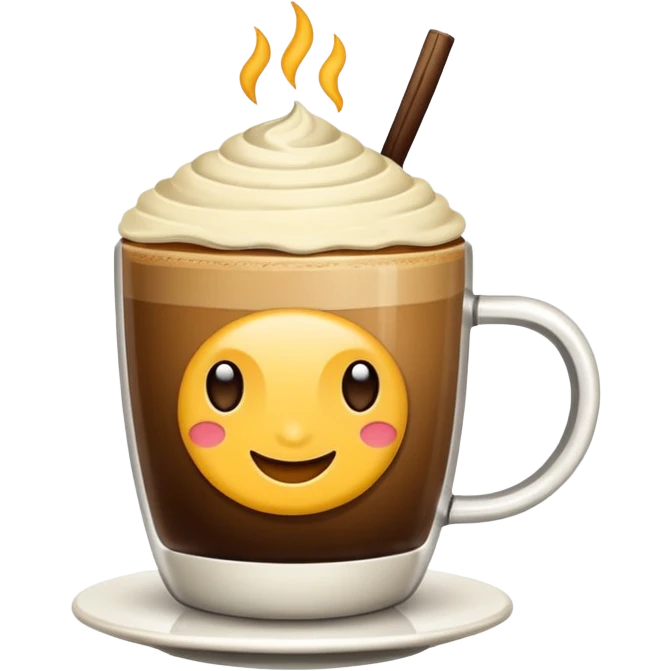 genera un cafe con vainilla que sea minimalista  emoji