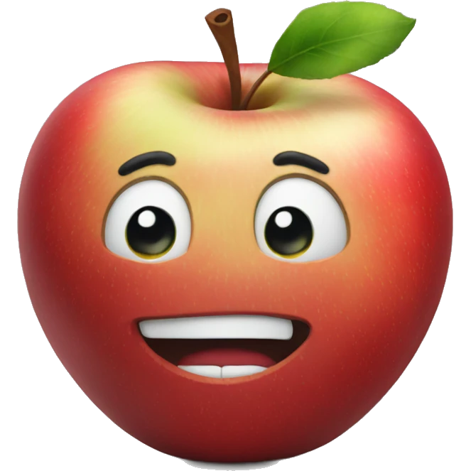 A single apple  emoji
