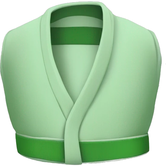 Green judo belt emoji
