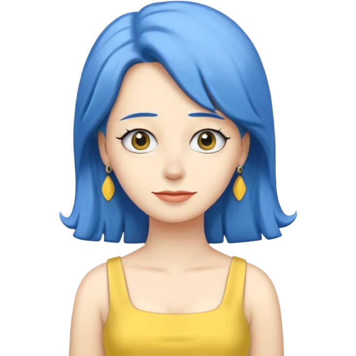 Marge Simpson with dress yellow emoji