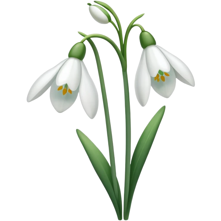 snowdrop flower emoji