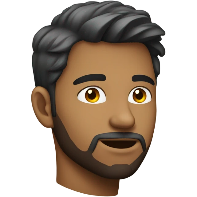 25 year old Man with stubble side profile looking sideways emoji
