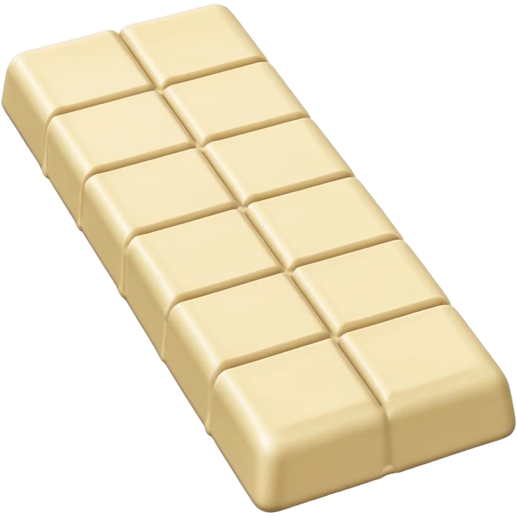 white chocolate bar 🍫  emoji