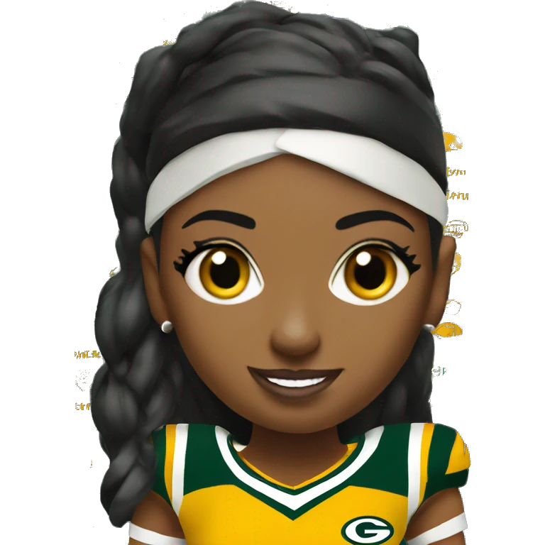 nfl cheerleader Green Bay packer  emoji