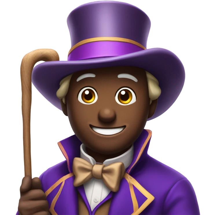 Willy Wonka with a cowboy hat emoji