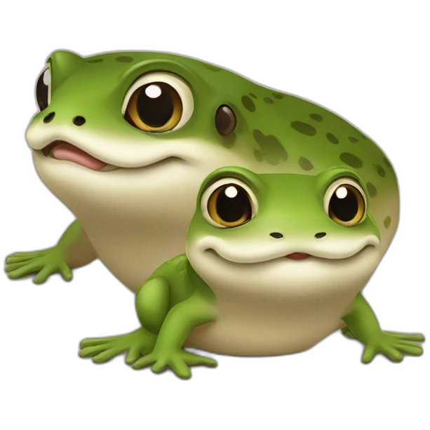 Grenouille et loutre emoji