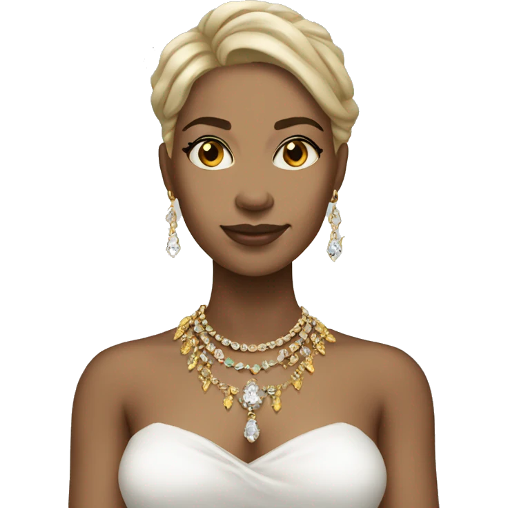 Light skin female with jewelry emoji