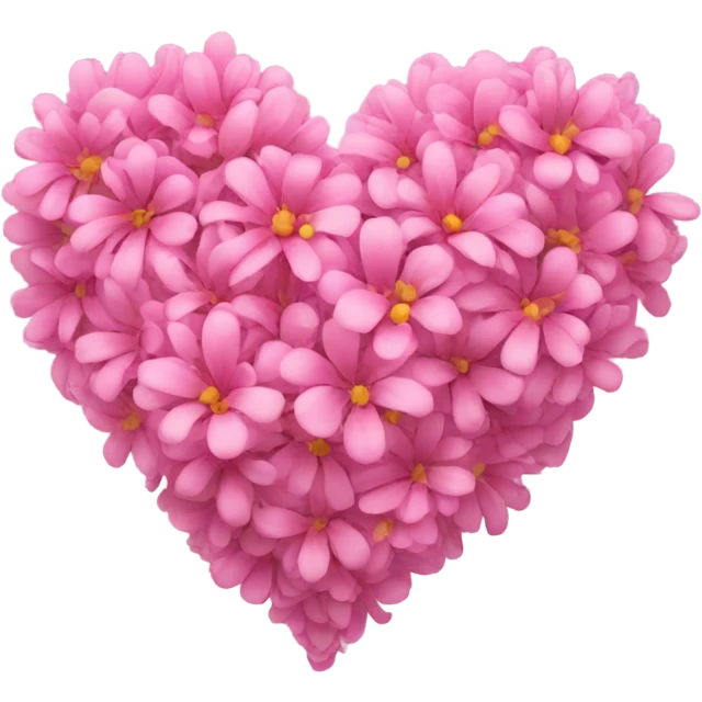 Pink flowery heart emoji