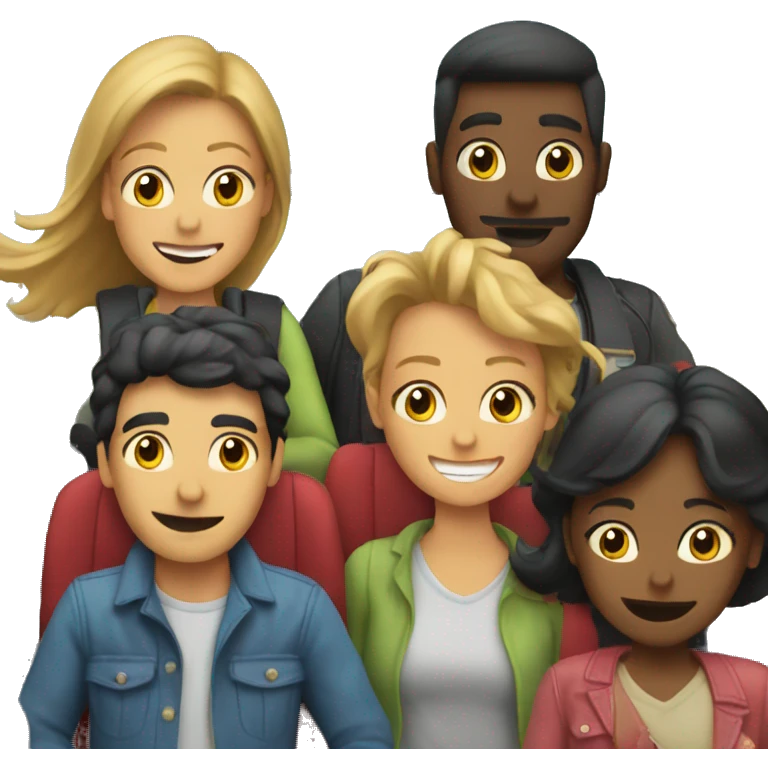family flying vs. roadtrip emoji