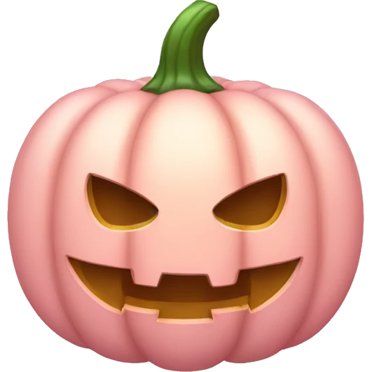 Light pink Pumpkin is a bow emoji