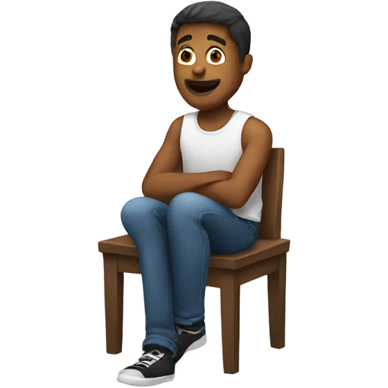 Guy sitting emoji
