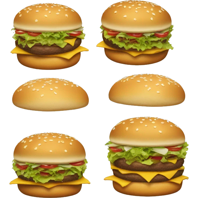 Big Mac McDonald’s emoji