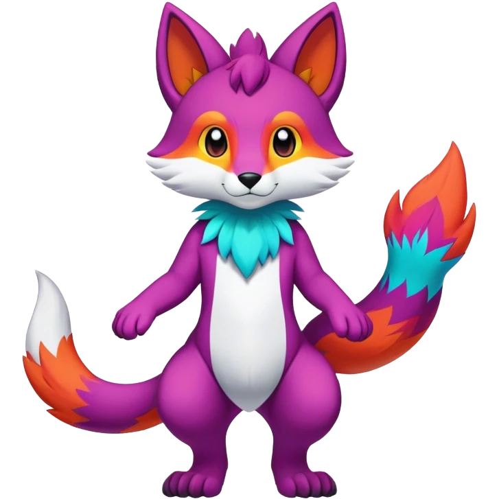 colorful anthro fursona Fakemon emoji