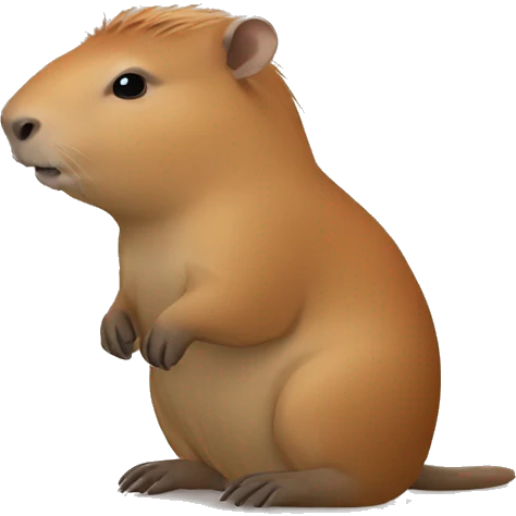 Capybara pequeño emoji