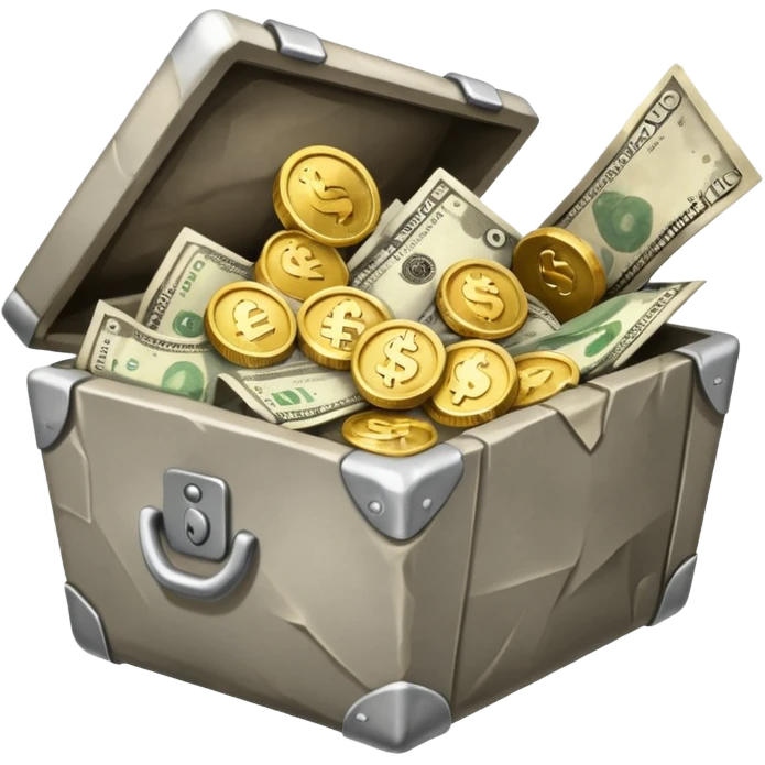 safe that is open with   money left in it emoji