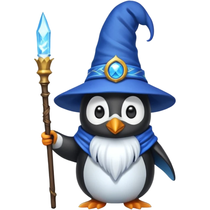 Penguin Wizard emoji