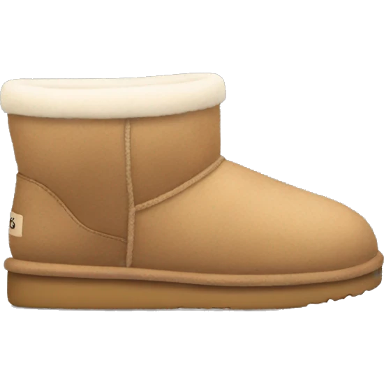 light brown cozy Ugg slippers emoji