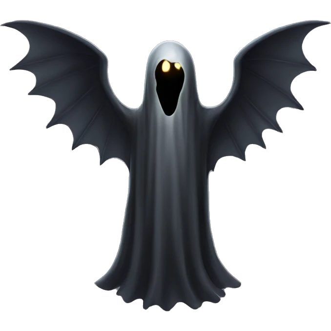 BLACK GHOST WITH WINGS emoji