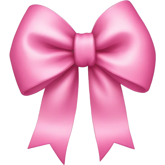 Pink bow emoji