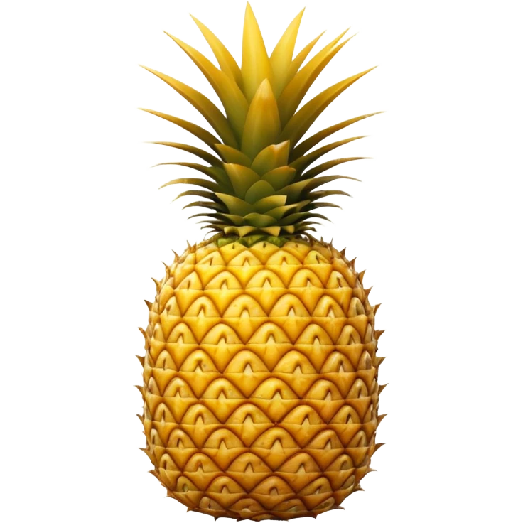A pineapple flipped 180 degrees clockwise  emoji