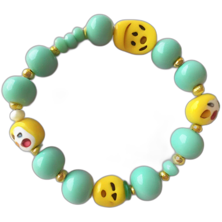 Baby bracelet beads emoji