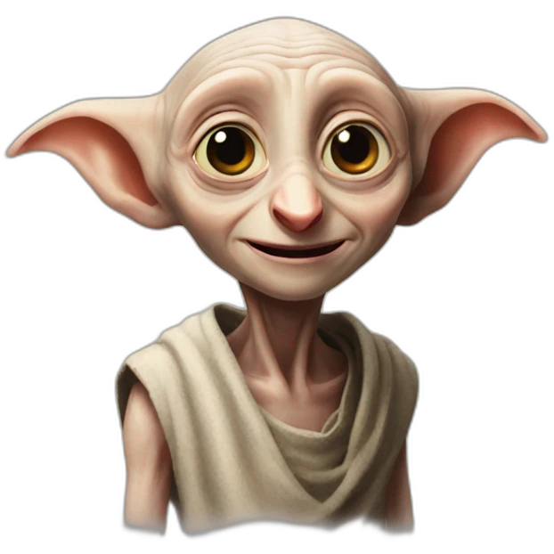 Dobby portrait happy emoji