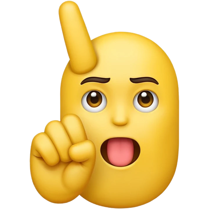 emoji sticking middle finger  emoji