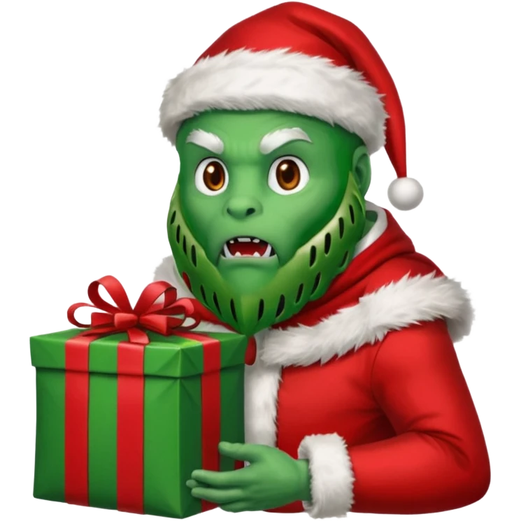 The Predator as  Santa Claus emoji