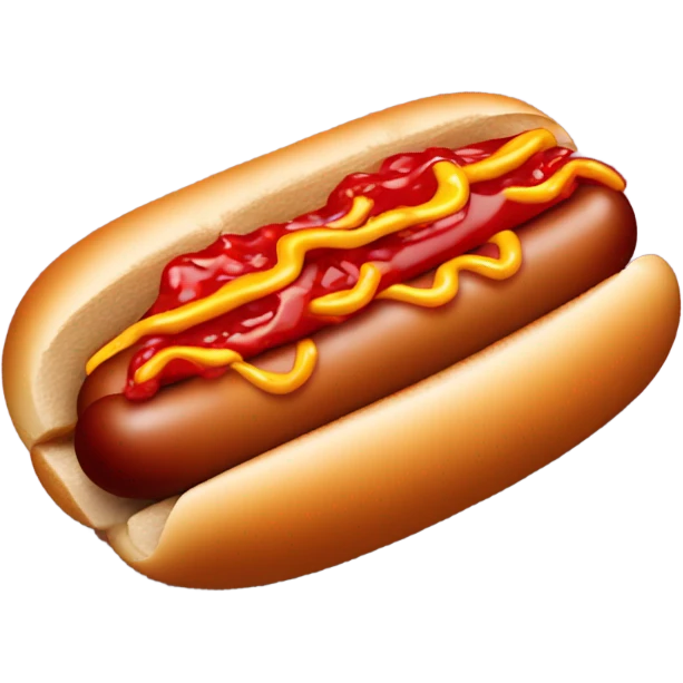 Hot dog eating  ketchup emoji