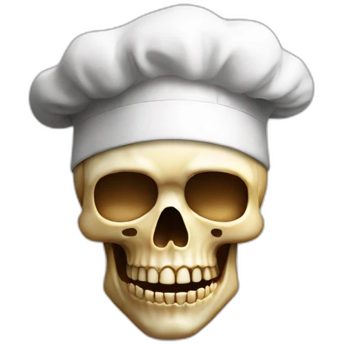 Skull Chefs Kiss with Italian hand emoji