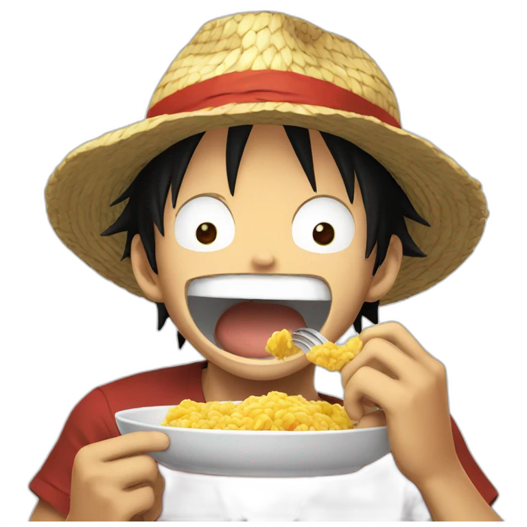 luffy eating emoji