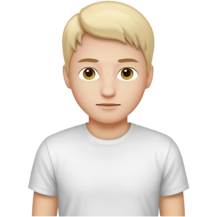 Alone white t shirt  emoji