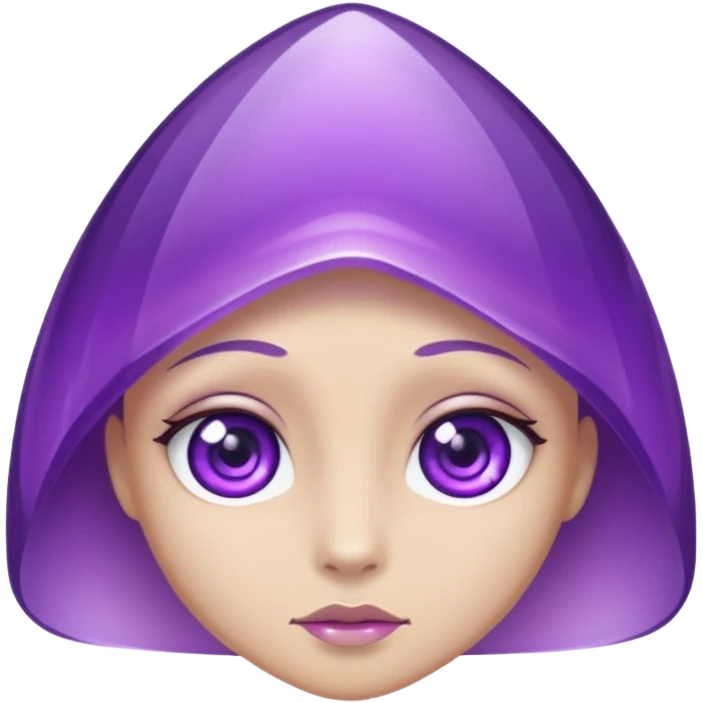amethytst with eyes cartoon emoji