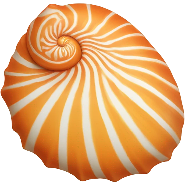Orange seashell  emoji