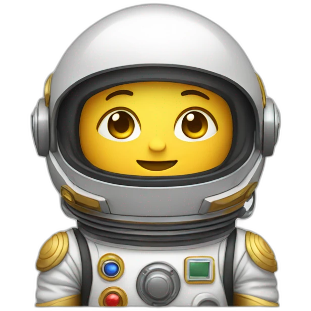 Astronauta de oro emoji