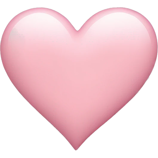 Light pink heart emoji